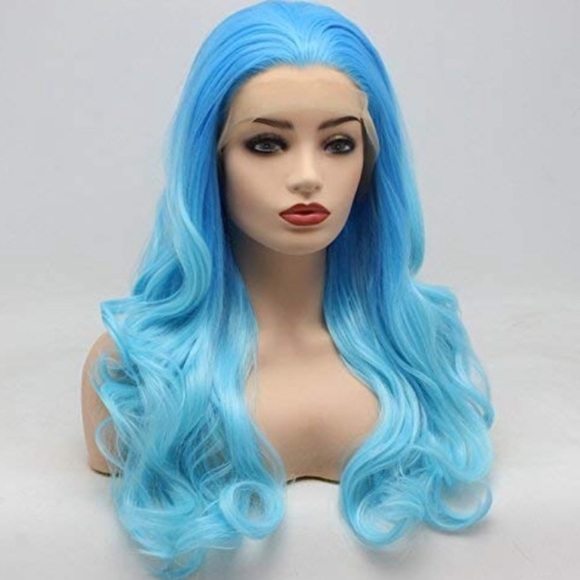 💙Melody 2 24” SKY Blue Ombre LaceFront Wig * NWT* - Picture 5 of 8